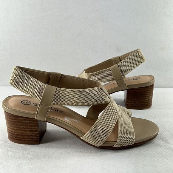 Bella Vita Jodi Stretch Sandals Natural size 10 M - Picture 4 of 8